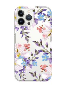 Прозорий чохол із захистом камери на iPhone 14 Pro Max :: Квітковий малюнок (принт 272)