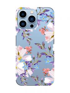 Прозорий чохол на Apple iPhone 13 Pro Max :: Квітковий малюнок (принт 272)