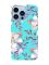Матовий бірюзовий чохол на Apple iPhone 13 Pro Max :: Квітковий малюнок (принт 272)