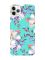 Матовий бірюзовий чохол на iPhone 11 Pro Max (6.5) :: Квітковий малюнок (принт 272)