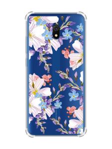 Чохол з потовщеними кутами на Xiaomi Redmi 8A :: Квітковий малюнок (принт 272)