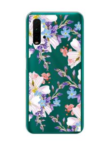 Прозорий чохол на Xiaomi Redmi 9T  :: Квітковий малюнок (принт 272)