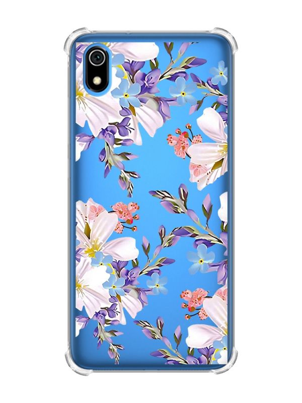 Чохол з потовщеними кутами для Xiaomi Redmi 7A :: Квітковий малюнок (принт 272)