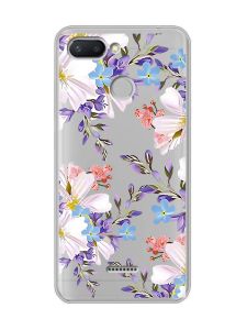 Прозорий чохол на Xiaomi Redmi 6  :: Квітковий малюнок (принт 272)