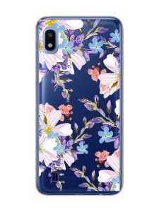 Прозорий чохол на Samsung Galaxy A10 (2019) A105 :: Квітковий малюнок (принт 272)