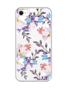 Прозорий чохол для iPhone 7, 8 :: Квітковий малюнок (принт 272)