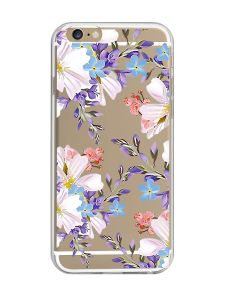 Прозорий чохол на iPhone 6/6s :: Квітковий малюнок (принт 272)