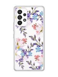 Прозорий чохол на Samsung Galaxy A53  :: Квітковий малюнок (принт 272)