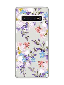 Прозорий чохол на Samsung Galaxy S10 :: Квітковий малюнок (принт 272)