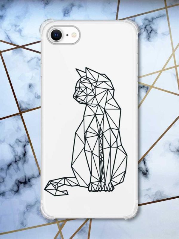 Чохол з потовщеними кутами на iPhone 7/ 7s/ 8/ 8s :: Котик (принт 124)