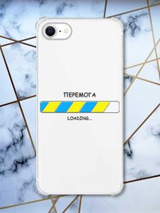 Чохол з потовщеними кутами на iPhone 7/ 7s/ 8/ 8s :: Перемога Завантаження (патріотичний принт 88)