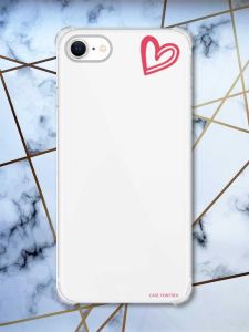 Чохол з потовщеними кутами на iPhone 7/ 7s/ 8/ 8s :: Сердечко червоне (принт 46)