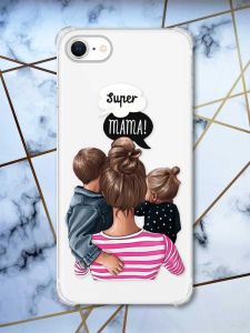 Чохол з потовщеними кутами на iPhone 7/ 7s/ 8/ 8s :: Супер Мама (принт 29)