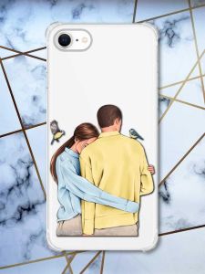 Чохол з потовщеними кутами на iPhone 7/ 7s/ 8/ 8s :: Українська пара (патріотичний принт 14)