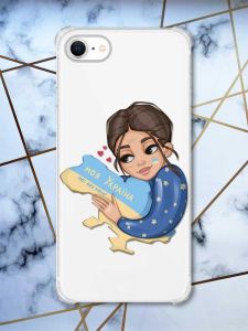 Чохол з потовщеними кутами на iPhone 7/ 7s/ 8/ 8s :: Моя Україна (патріотичний принт 2)