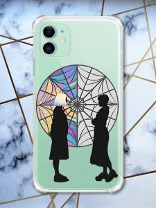 Чохол з потовщеними кутами на Apple iPhone 11 (6.1) :: Силуети. Венздей (принт 210)