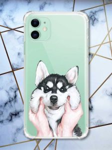 Чохол з потовщеними кутами на Apple iPhone 11 (6.1) :: Мордочка (принт 121)