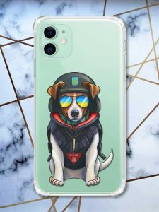 Чохол з потовщеними кутами на Apple iPhone 11 (6.1) :: Патрон (патріотичний принт 4)