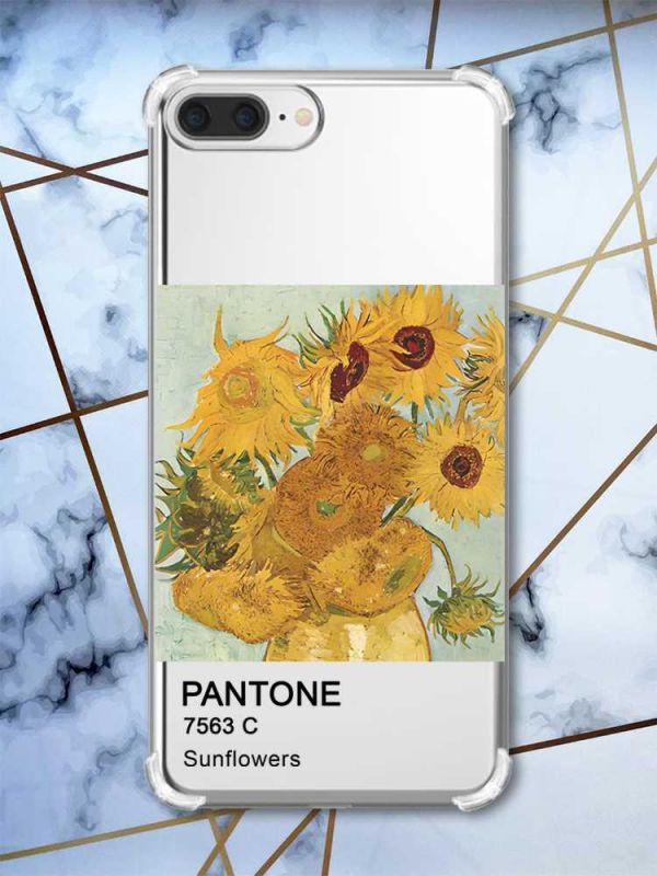 Чохол з потовщеними кутами на iPhone 7 Plus/8 Plus :: Соняхи (принт 81)