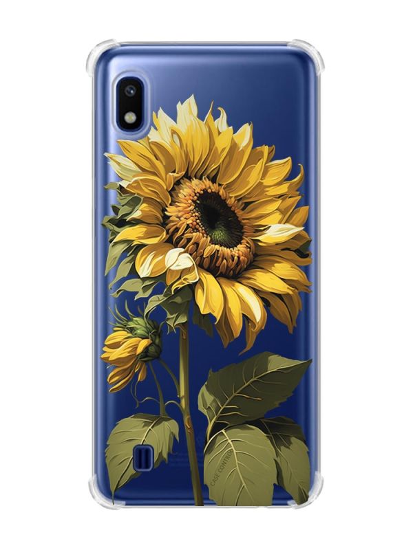 Чохол з потовщеними кутами на Samsung Galaxy A10 (2019)/A105 :: Соняшник (принт 274)