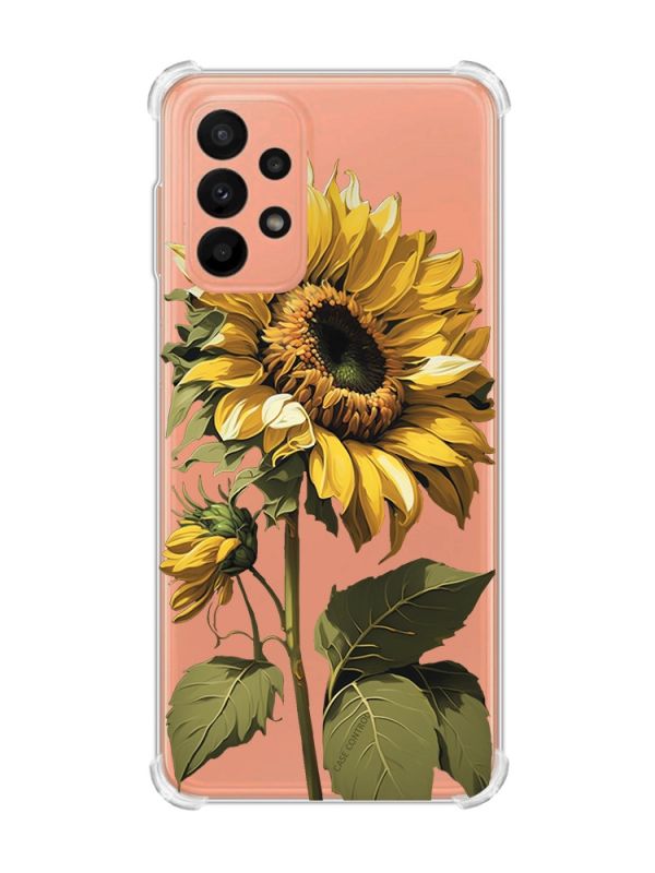 Чохол з потовщеними кутами на Samsung Galaxy A23 :: Соняшник (принт 274)