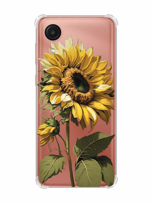 Чохол з потовщеними кутами на Samsung Galaxy A03 Core/A032 :: Соняшник (принт 274)