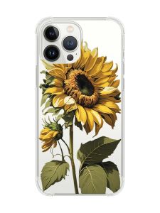 Чохол із потовщеними кутами на iPhone 14 Pro Max :: Соняшник (принт 274)