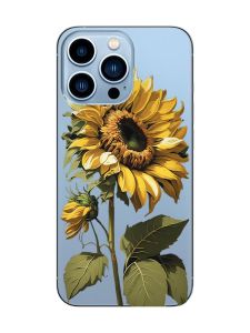 Прозорий чохол на Apple iPhone 13 Pro Max :: Соняшник (принт 274)