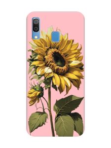Матовий рожевий чохол на Samsung Galaxy A30 (2019) / A20 (2019) :: Соняшник (принт 274)