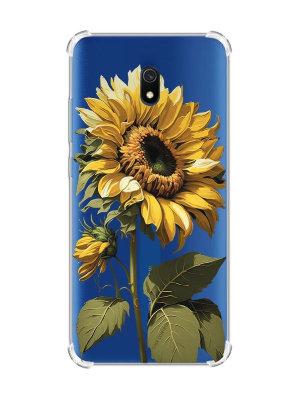 Чохол з потовщеними кутами на Xiaomi Redmi 8A :: Соняшник (принт 274)