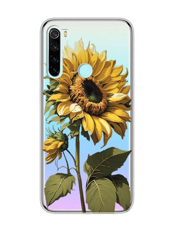 Прозорий чохол на Xiaomi Redmi Note 8  :: Соняшник (принт 274)