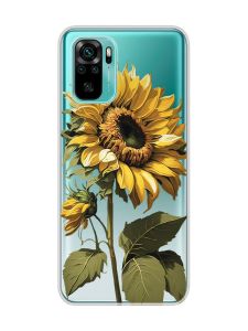 Прозорий чохол на Xiaomi Redmi Note 10 / Note 10s  :: Соняшник (принт 274)
