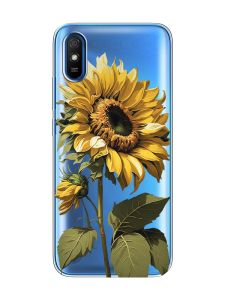 Прозорий чохол на Xiaomi Redmi 9A  :: Соняшник (принт 274)