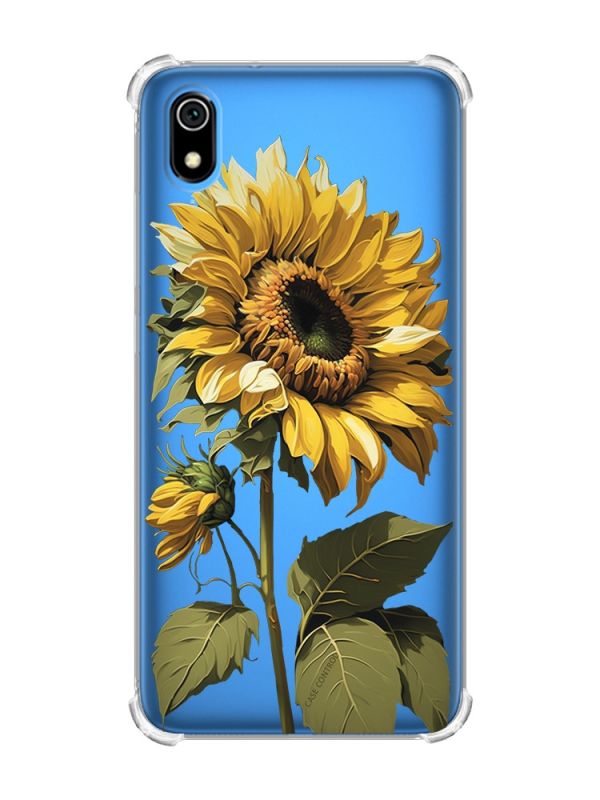 Чохол з потовщеними кутами для Xiaomi Redmi 7A :: Соняшник (принт 274)