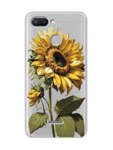 Прозорий чохол на Xiaomi Redmi 6  :: Соняшник (принт 274)