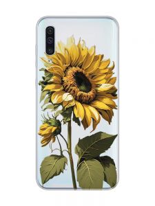 Прозорий чохол на Samsung Galaxy A50 (2019) A505 :: Соняшник (принт 274)