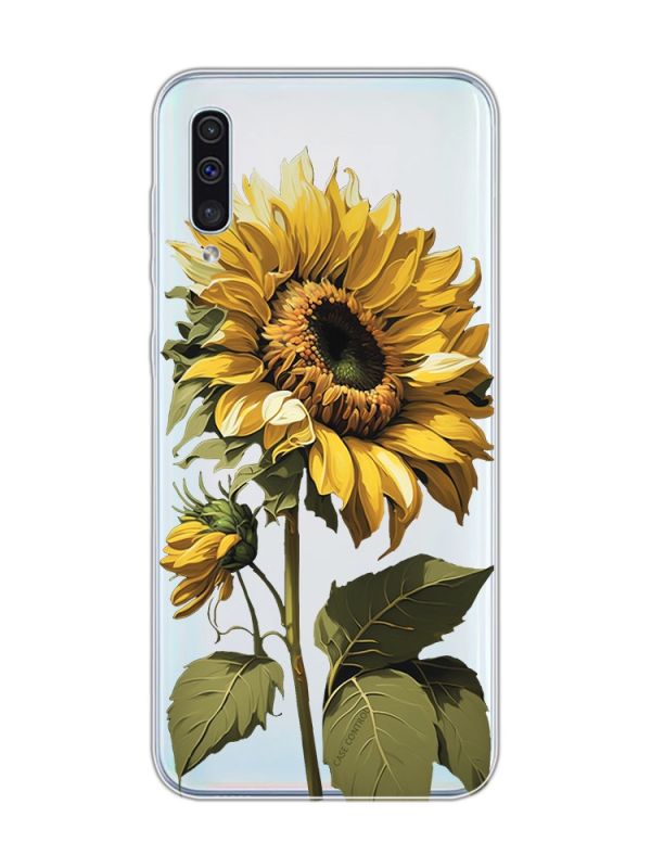 Прозорий чохол на Samsung Galaxy A50 (2019) A505 :: Соняшник (принт 274)