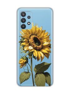 Прозорий чохол на Samsung Galaxy A32 :: Соняшник (принт 274)
