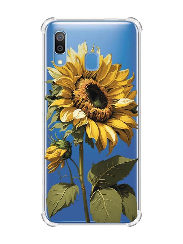 Чохол з потовщеними кутами на Samsung Galaxy A30 (2019) / A20 (2019) :: Соняшник (принт 274)