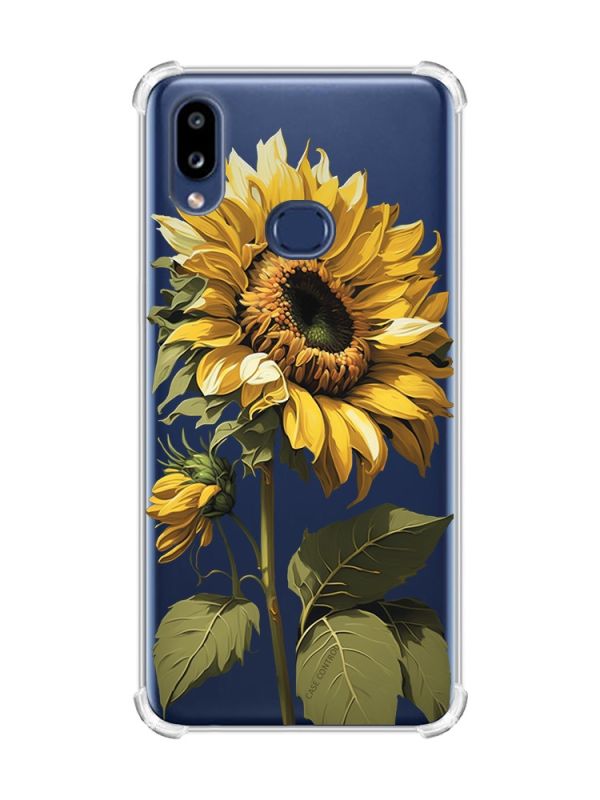 Чохол з потовщеними кутами на Samsung Galaxy A10s/A107 :: Соняшник (принт 274)