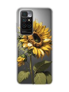 Прозорий чохол для Xiaomi Redmi 10 :: Соняшник (принт 274)