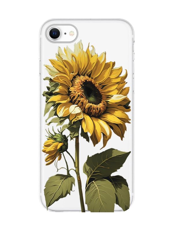 Прозорий чохол для iPhone 7, 8 :: Соняшник (принт 274)