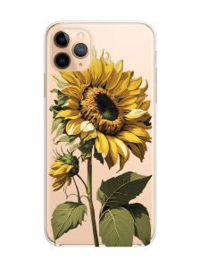 Прозорий чохол на iPhone 11 Pro Max (6,5) :: Соняшник (принт 274)