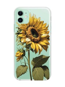 Прозорий чохол на Apple iPhone 11 (6,1) :: Соняшник (принт 274)