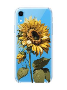 Прозорий чохол на iPhone XR :: Соняшник (принт 274)