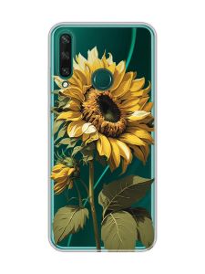 Прозорий чохол на Huawei Y6p :: Соняшник (принт 274)