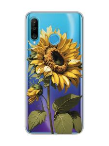 Прозорий чохол на Huawei P30 Lite :: Соняшник (принт 274)