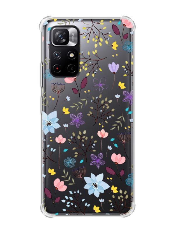 Чохол з потовщеними кутами на Xiaomi Redmi Note 11 5G :: Квітковий фон (принт 267)