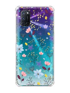 Чохол з потовщеними кутами на Oppo A52/A72/A92 :: Квітковий фон (принт 267)