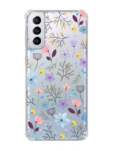 Чохол з потовщеними кутами на Samsung Galaxy S21 Plus :: Квітковий фон (принт 267)